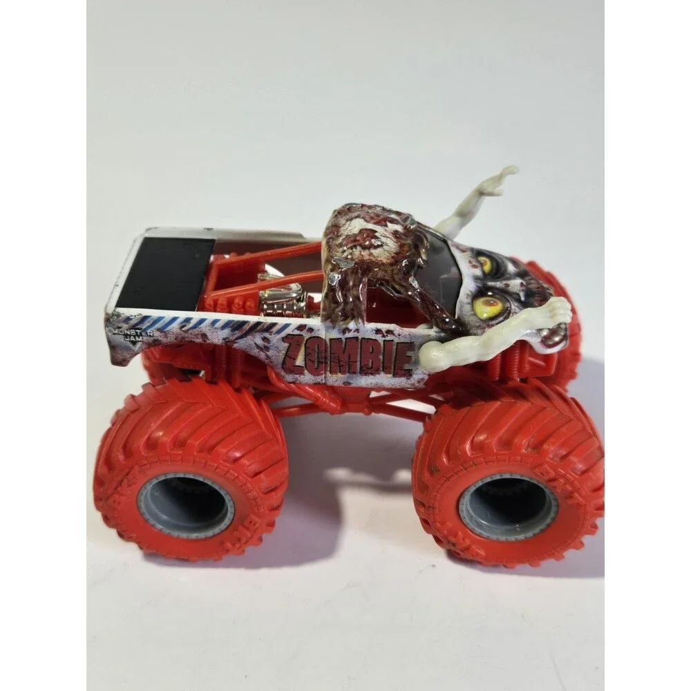 Monster Jam Zombie 1:64 Spin Master Red Wheels Moving Arms Diecast Truck